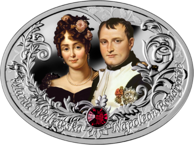 Ниуэ - 1 доллар 2014 - Любовные истории. Наполеон и Валевская Ag