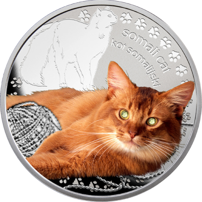 Ниуэ - 1 доллар 2015 - Коты. Сомалийский кот Ag