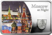 Самоа - 10 долларов 2015 - Ночные города. Москва Ag