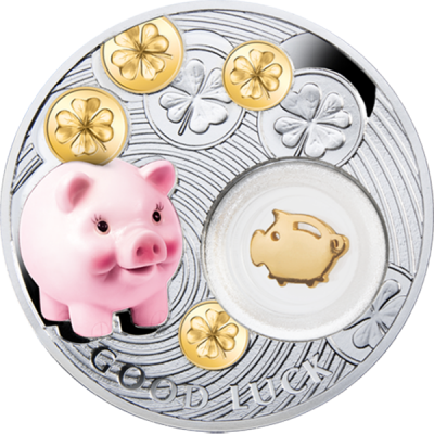 Ниуэ - 1 доллар 2014 - Символы. Свинка Ag